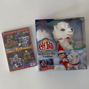 Elf Pets Arctic Fox Christmas Book Storybook & Plush w/ DVD - Box has Minor Dent